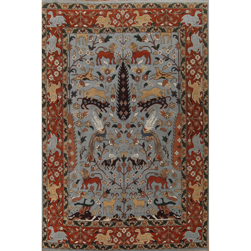 Tapis traditionnel fait à la main 10 x 14
