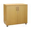 Marjorie Wood Storage Cabinet with Lock, 2 Door Locking File Tool Cabinet Cupboard with Adjustable Shelf-30562430