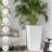 White 30 In Tall Polypropylene Self - Watering Flower Pot With Drain Holes, Inner Trays For Indoor Outdoor Gardening In Patio, Backyard, Ensuring Plant Vitality Planter Drainage Water Level Monitor,-1442095665