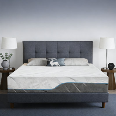 14 Inch Dual Firmness Mattress - Fiberglass Free, Bamboo Gel Foam, Noise-Free, 2-Sided Washable Cover