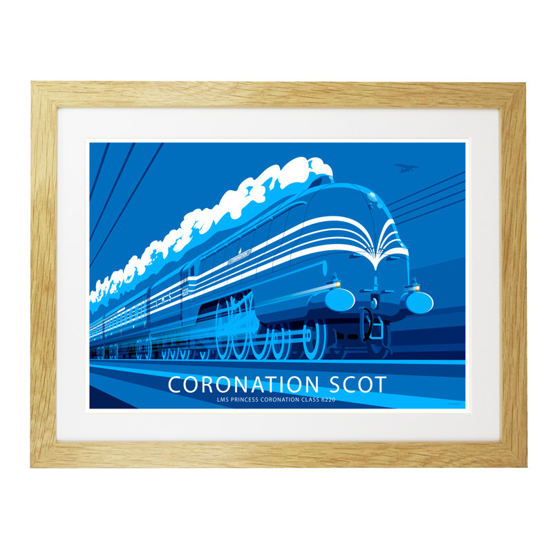 Coronation Scott by Stephen Millership - Print, Oak, 33.5cm H x 43.5cm W x 2.2cm D