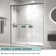 50" - 54" W x 70" H Double Sliding Semi-Frameless Shower Door with 1/4" (6mm) Clear Tempered Glass