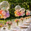 Support de table ballon robuste en acrylique transparent pour fête de naissance 6 pièces - 23,62 po-596777938