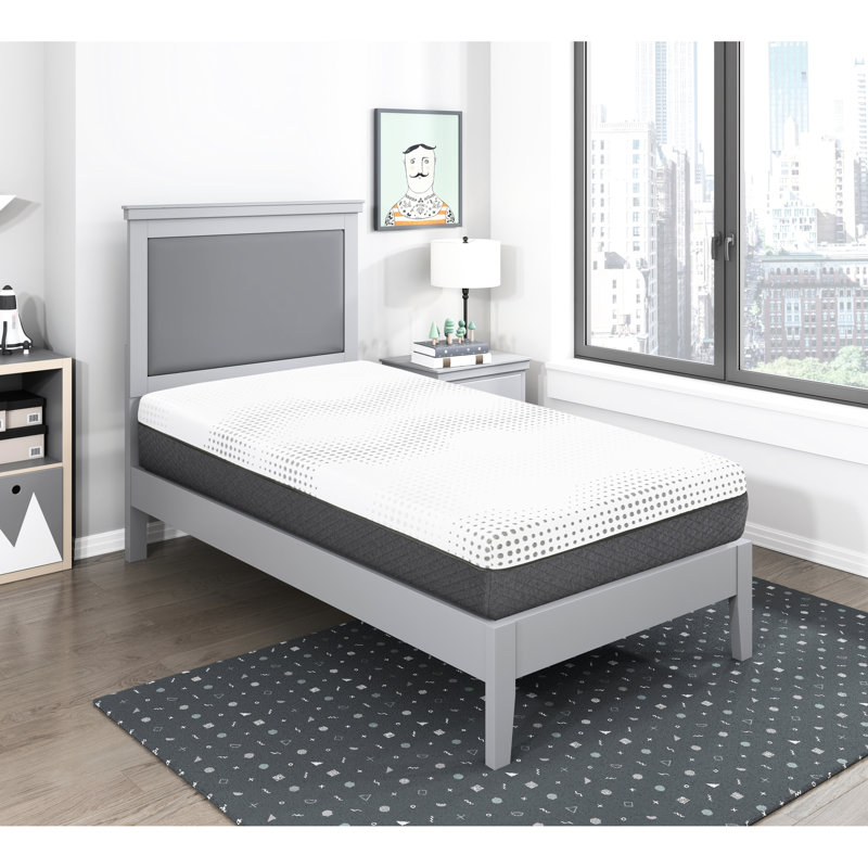 Matelas King Size 30 cm (12 po) - Mousse à gel de thé, ressorts ensachés, confort ferme et régénérateur, tissu blanc