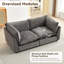 Canapé modulaire en chenille de l 74,8 po Eagan Heffernan -1190565305
