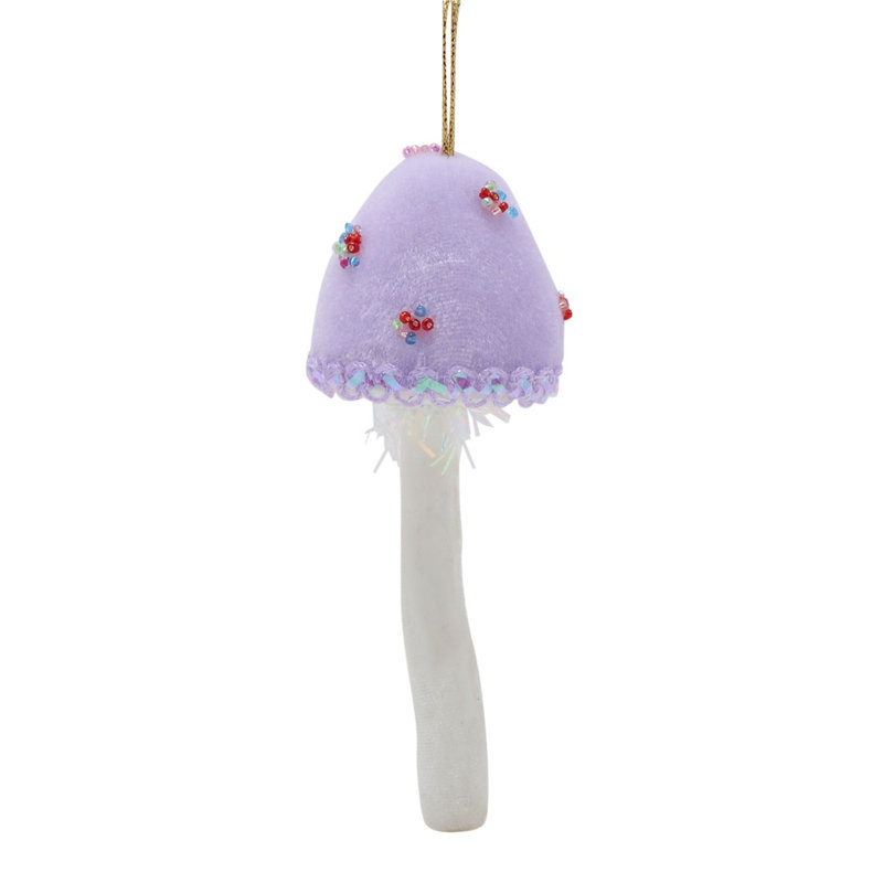 Hanging Tree Decoration Lilac Mushroom