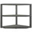 Solid + Manufactured Wood Cabinet Shelving Rack