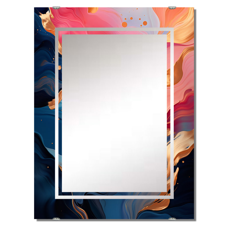 Shouse - Miroir à encre liquide abstrait MIR137767, 40 po x 30 po