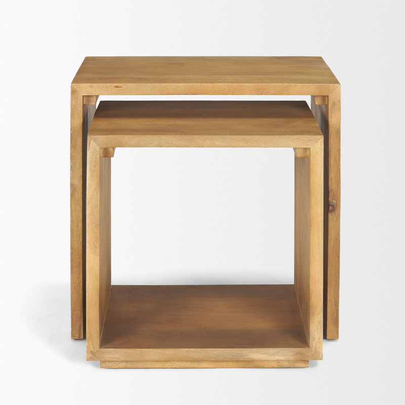 Solid Wood Nesting End Table