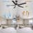 52'' Ceiling Fan with LED Lights