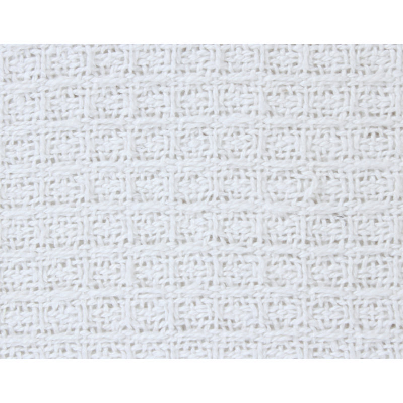 Jeté Honeycomb, Blanc, l 50 po x L 60 po