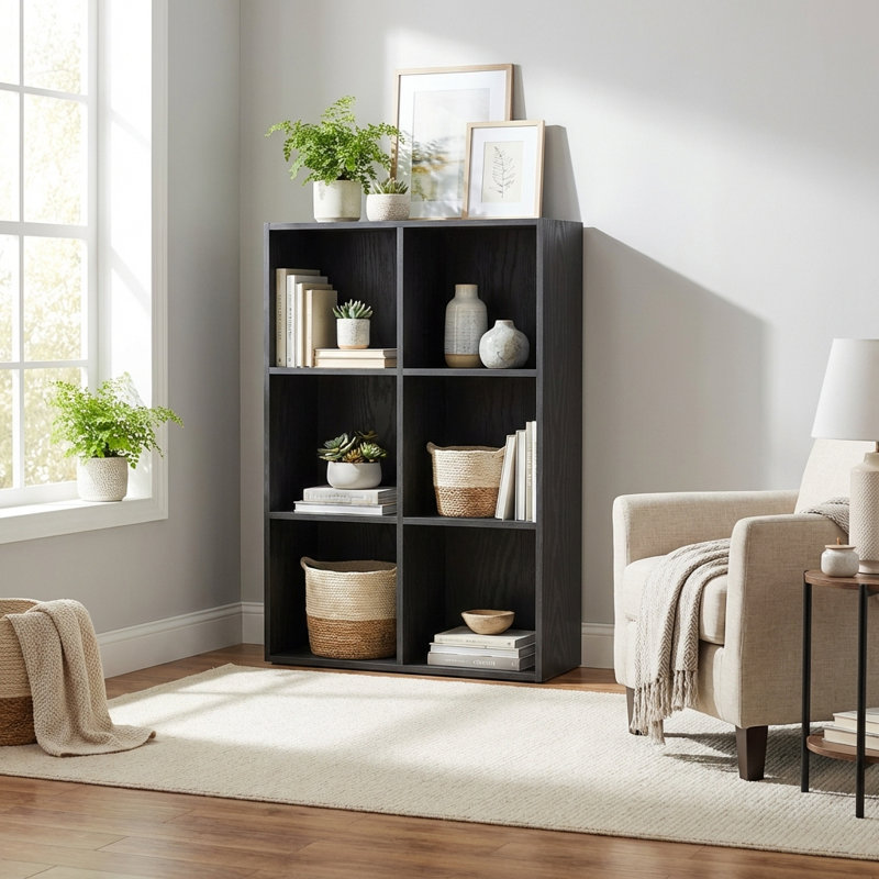 Étagère de rangement 8 cubes H 51 po, 51" H x 25.8" W x 9.4" D, White