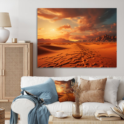 «Scenic Landscape Desert Mirage I», reproduction d'art sur toile