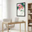 Tableau aquarelle fleur de lotus sur toile tendue, idéal pour décorer le salon, la chambre ou la maison.-434636845