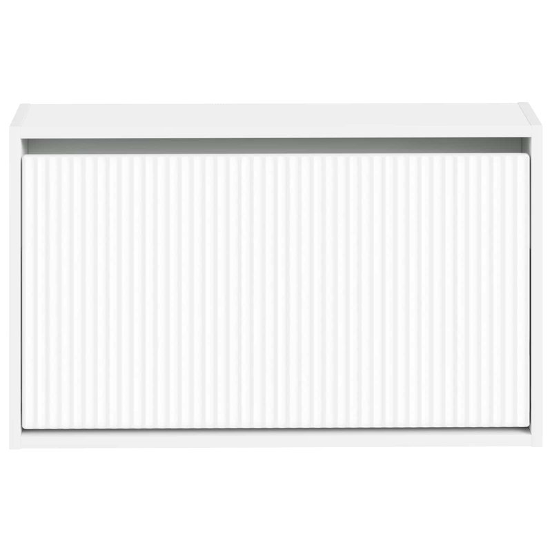 Flip Down Shoe Storage, 43 cm H x 71 cm W x 17 cm D, White