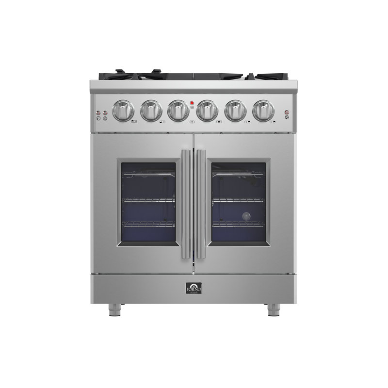 Cuisinière à gaz 30 pouces Forno Alta Qualita Massimo, 5 brûleurs, 4,32 pi³