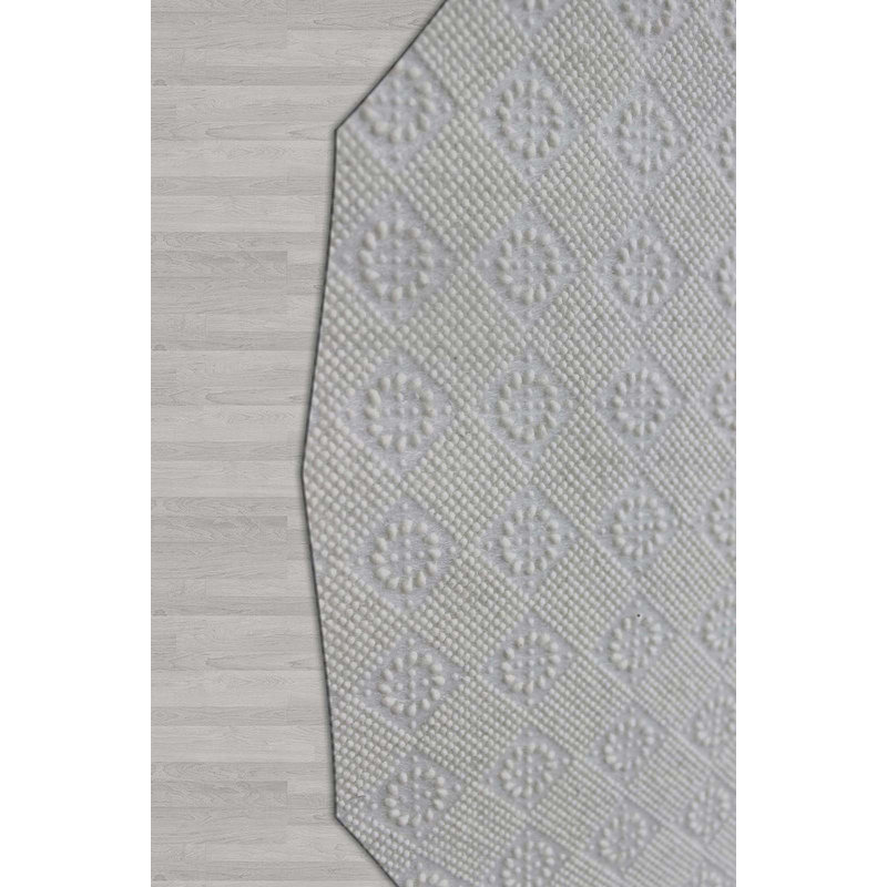 Durable Woven Carpet (50 x 80 cm / 1.6 x 2.6 ft), 100% Polyester, 0.3 in Pile Height | Antibacterial, Non-Slip Underside, Machine Washable | 3D Digital Printing, Perfect for Living Room & Bedroom Decor