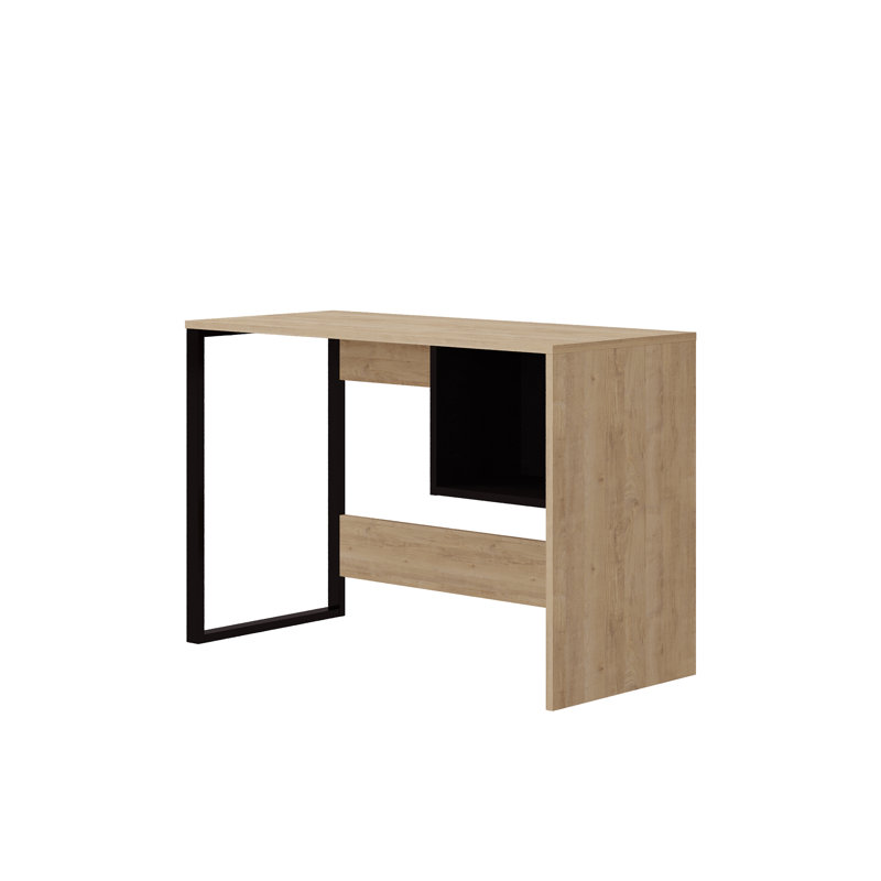 Ristin Writing Desk, Oak/Black