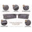 Haverly 3 Seater Faux Leather Sofa