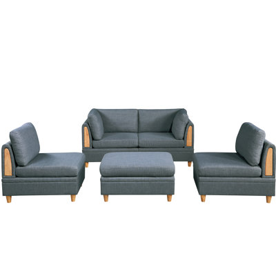- Collection de sièges en acier à 5 pièces: chaise d'angle H 36 po x 36 po x H 30 po x 36 po x 35 po, sans accoudoirs 36 po x 30 po x 18 po, structure en acier gris: chaise F8934 et structure F8935 F8936, style finition
