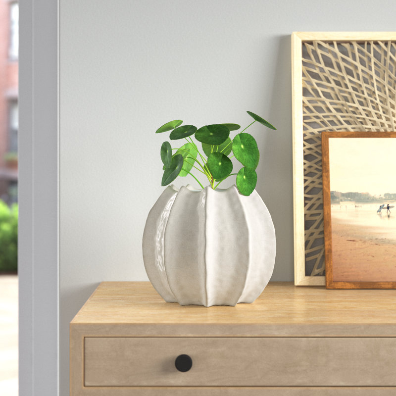 Chenery Ceramic Pot Planter, 8" H x 9.50" W x 9.50" D