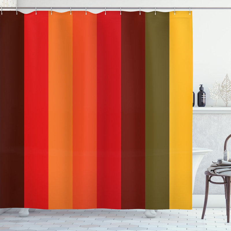 Shower Curtain with Hooks Included, 70"H x 69"W