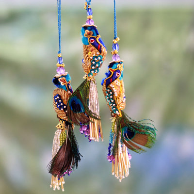 4.3 " Handmade Fabric Hanging Figurine Ornament