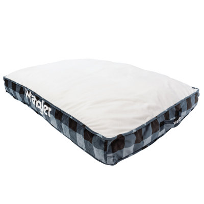 RECTANGLE PRINTED GUSSET BED BLUE L