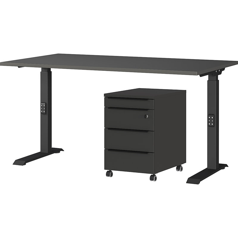 Mapua 2 Piece Standing Desk Office Set