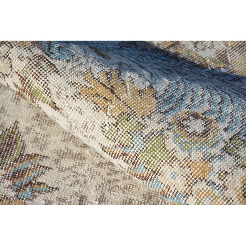 Tapis géométriques, grands tapis 5,4 x 9,4 pi, tapis bleu neutre, tapis rétro, tapis tissé à la main, tapis turc
