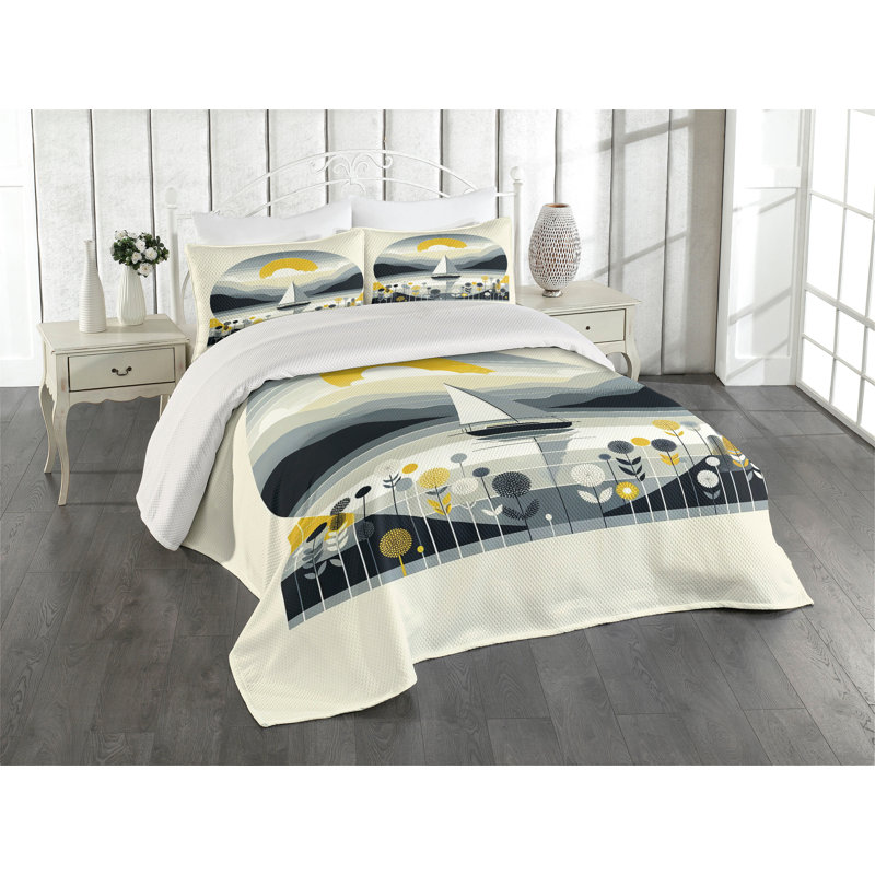 Polyester Coverlet, Queen Coverlet + 2 Standard Shams