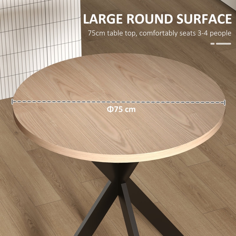 Oliy 29.5 L x 29.5 W Dining Table, Brown