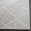 Tapis gris clair en laine touffeté à la main Anik-20946964