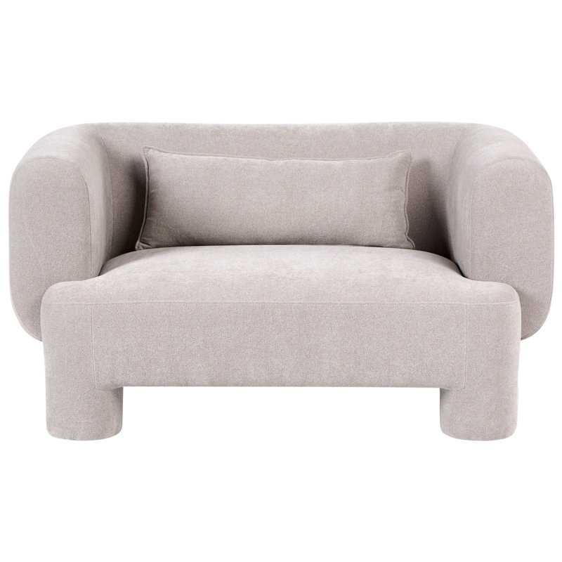 2 Seater Fabric Sofa, Beige, Beige Fabric