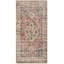 Tapis de couloir de cuisine oriental pour couloir, tapis de cuisine 2X5 antidérapant avec envers en caoutchouc Tapis rétro ultra-mince pour salle de bain, pêche / orange