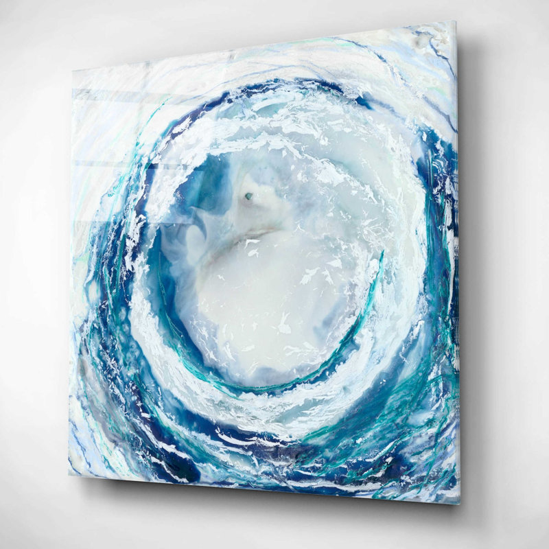 «Ocean Eye II» par Renee W Stramel, art mural en verre acrylique, H 12 po x l 12 po x P 0,13 po
