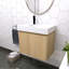 Meuble-lavabo simple 24 po avec plateau en résine Mikasia-590334242