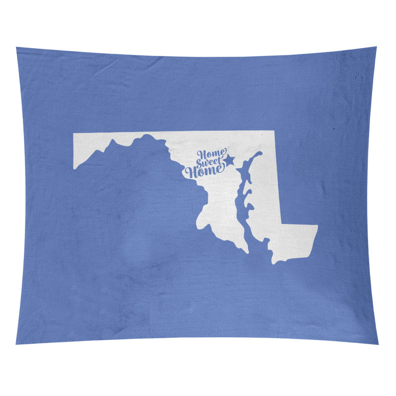 Tapisserie Home Sweet Baltimore, H 27,5 po x l 37,5 po, Rose