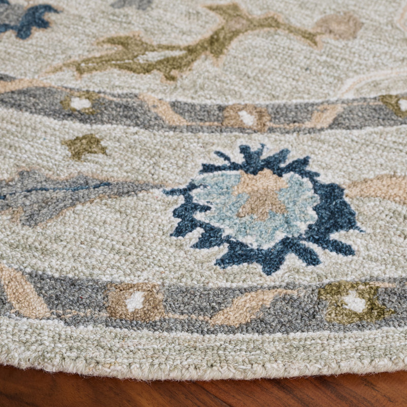 Metro Hand Tufted Wool Oriental Rug, Round 6'
