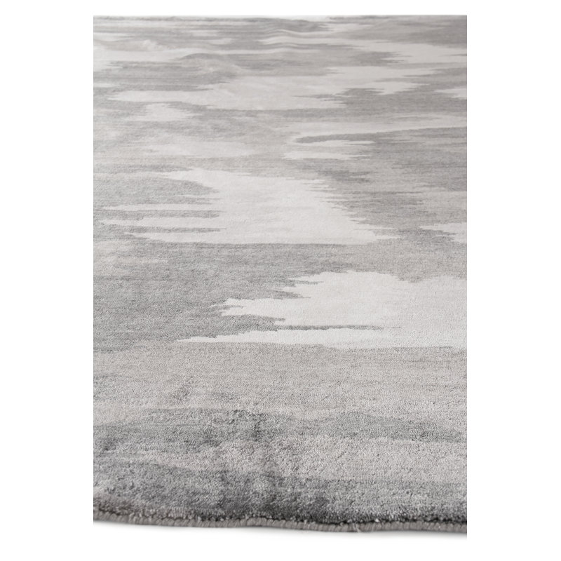 Bamboo Silk Abstract Area Rug, Rectangle 10' x 14'