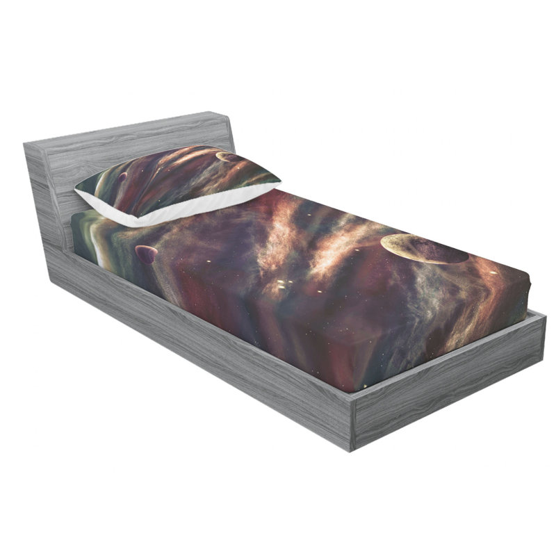Microfiber Sheet Set, Twin Sheet Set with Fitted Sheet