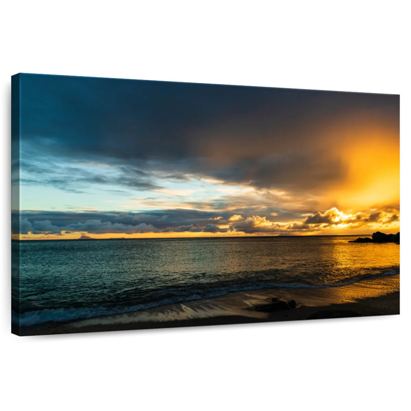 Coucher de soleil à Shell Gillard, H 16 po x l 24 po