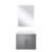 Single Bath Vanity 24 In. W X 22 In. D, Quartz Countertop And 18 In. Mirror