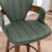 Mid-Century Modern Bar Stool, 360-Swivel Seat With PU Upholstery And Metal Foot Ring-351365299-351365298