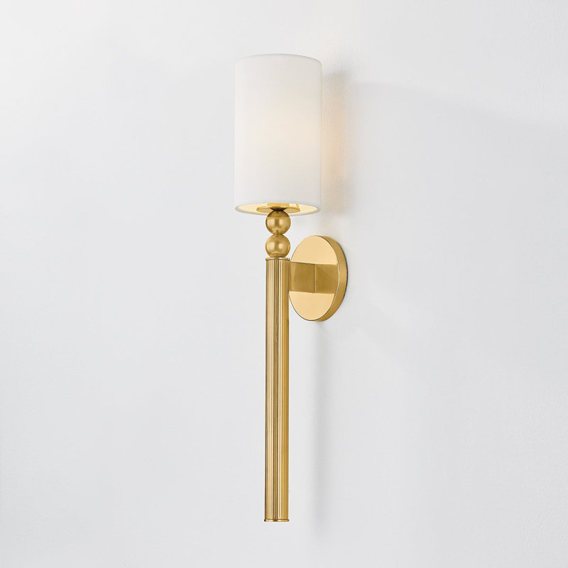 Lakeport 1 - Light Wallchiere Sconce, Aged Brass
