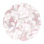«Leafy Abstract Circle I Blush Gray V2» par Danhui Nai - impression sur toile tendue