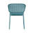 Modern Minimalist Plastic & Metal Outdoor Dining Chair with Lattice Back-124215899