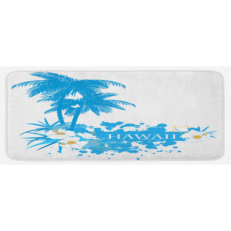 Tapis de cuisine hawaii
