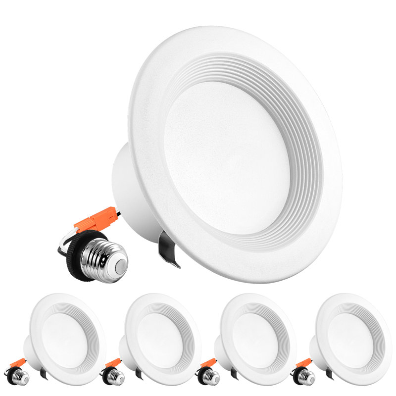 4'' Selectable Color Temperature Dimmable LED Retrofit Recessed Lighting Kit