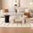 Cream style minimalist coffee table